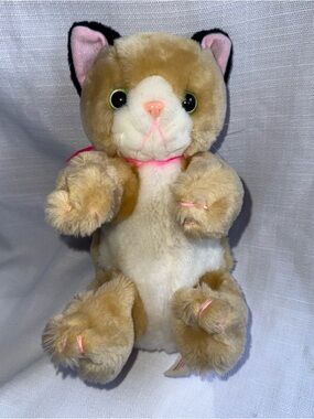 Tyco Playtime Kitties 1994 Plush Cat Kitten 1994 Stuffed Animal Toy Meows Moves